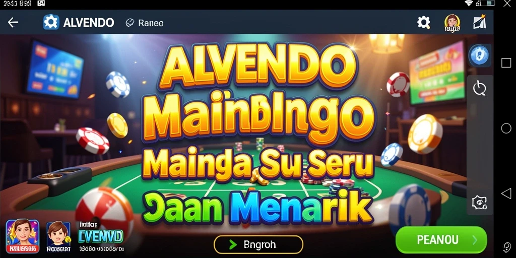 Tampilan gameplay menegangkan saat bermain Bingo di ALVENDO.