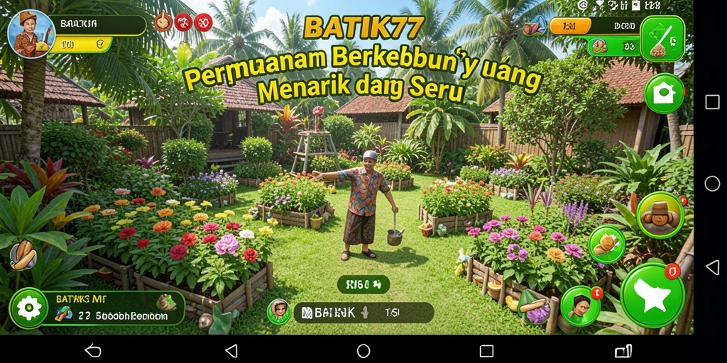 Gameplay seru di dunia pertanian BATIK77 yang indah.