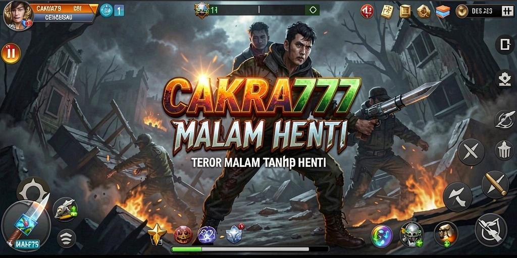 Screenshot menunjukkan suasana mencekam di dalam game CAKRA777.