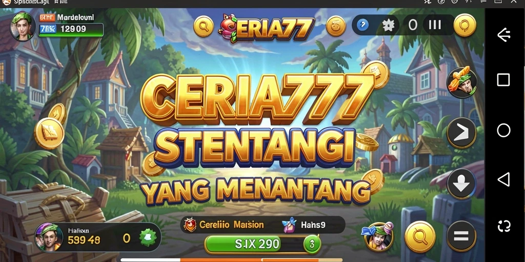 Tampilan menarik dari gameplay strategi di CERIA777