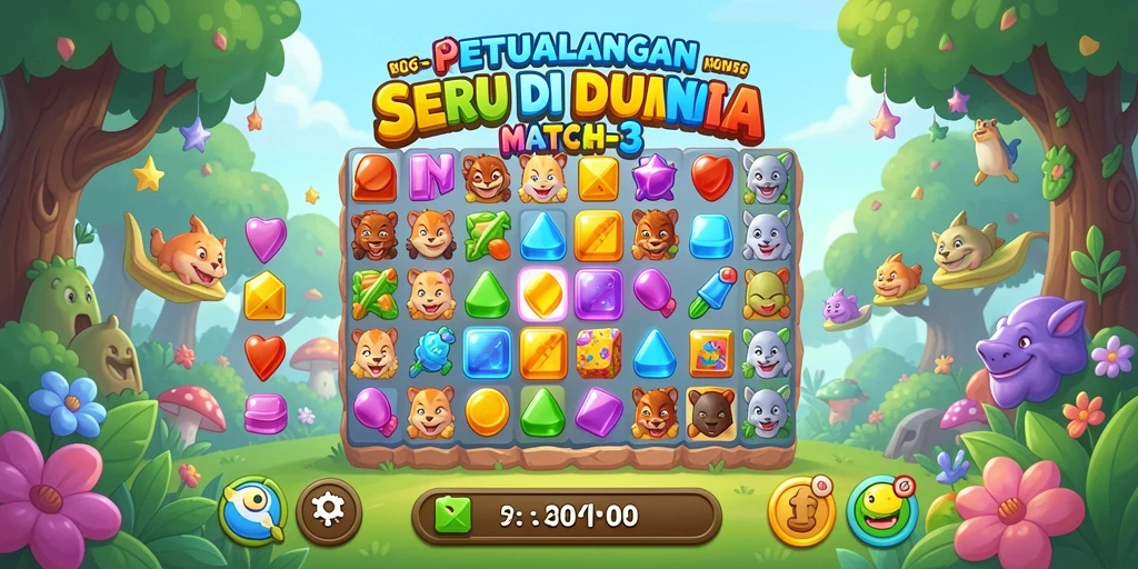 Tampilan gameplay D06 yang mengasyikkan dan penuh warna.