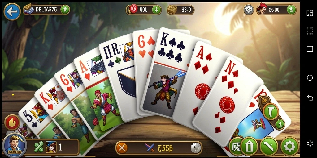 Screenshot gameplay menunjukkan suasana seru saat bermain Domino.