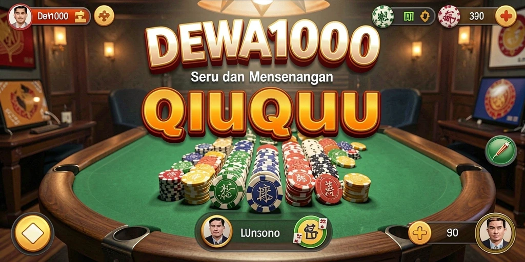 Tampilan gameplay seru DEWA1000 QiuQiu.