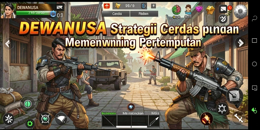Tampilan menarik dari gameplay strategi DEWANUSA yang seru dan penuh aksi.