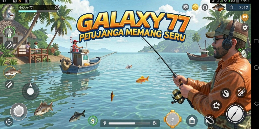 Tampilan gameplay yang menarik di GALAXY77 dengan pengalaman memancing menyenangkan.