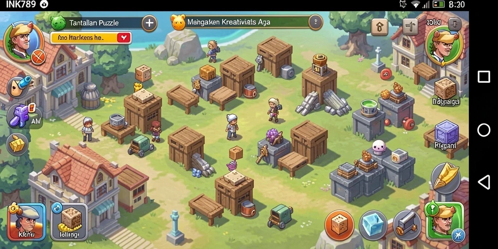 Tampilan gameplay INK789 yang menarik dengan berbagai tantangan Puzzle.