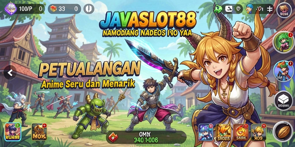 Gameplay seru dengan karakter anime yang menghibur.