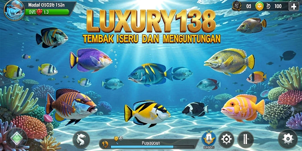 Screenshot utama gameplay Tembak Ikan LUXURY138 yang seru.