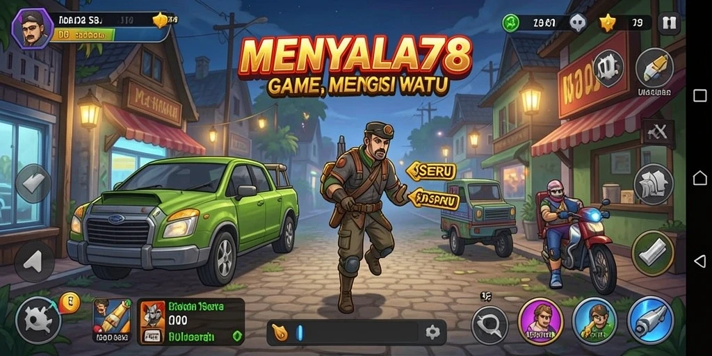 Tampilan gameplay seru di MENYALA78 dengan fitur Idle yang menarik.