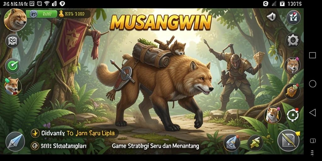 Tampilan gameplay seru dan menantang dari MUSANGWIN.