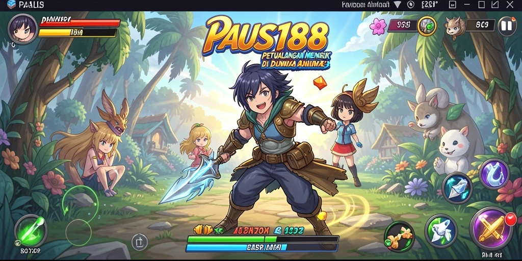 Tampilan dinamis karakter Anime dalam permainan PAUS188.