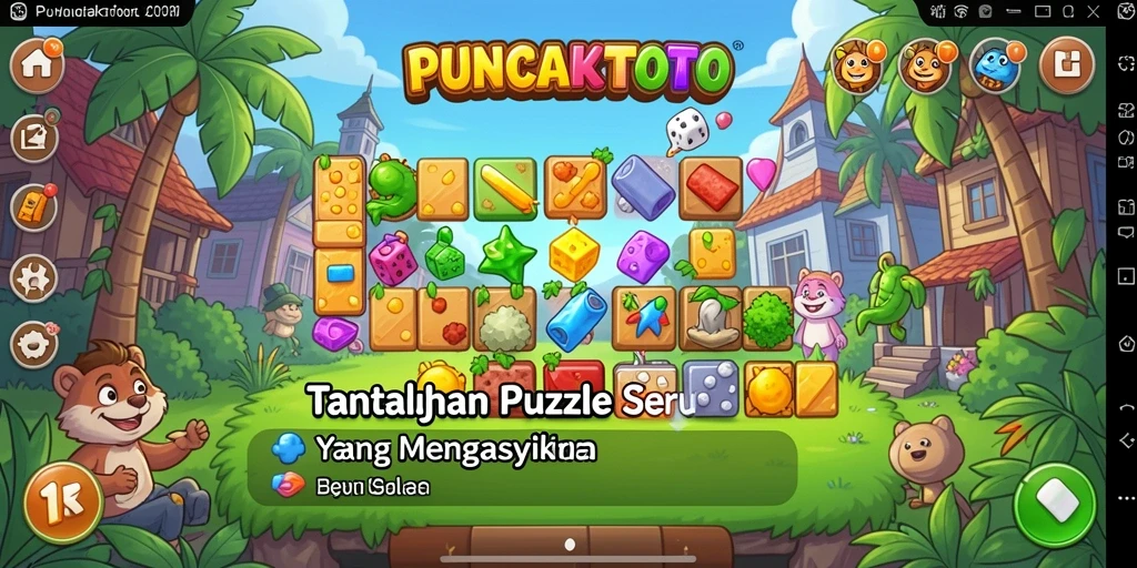 Tampilan gameplay PUNCAKTOTO yang memukau dan penuh tantangan.
