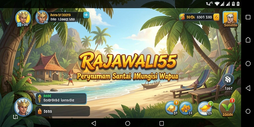 Tangkapan layar RAJAWALI55 yang menunjukkan gameplay seru dan menantang.