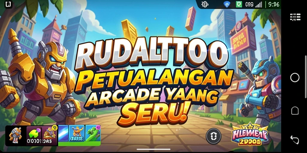 Screenshot RUDALTOTO menampilkan aksi seru dalam gameplay Arcade.