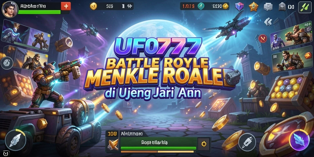 Tampilan gameplay seru dari UFO777 dalam pertempuran Battle Royale.