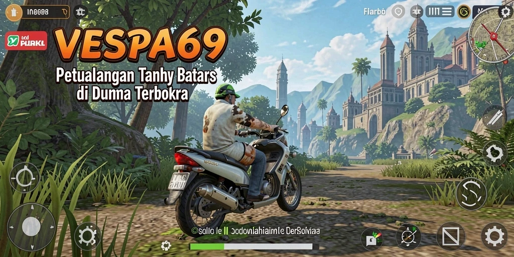 Skrinsut gameplay VESPA69 menampilkan petualangan seru di dunia terbuka.