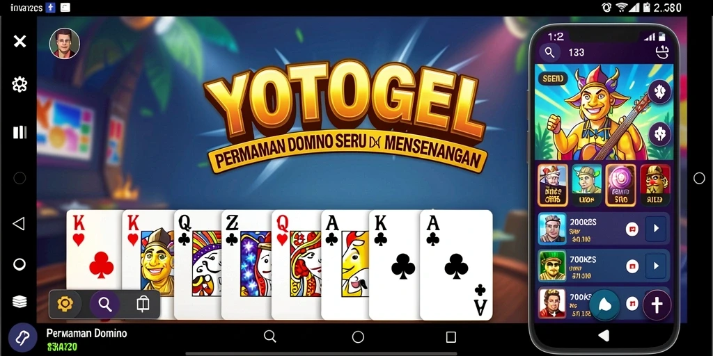 Screenshot gameplay YOTOGEL menampilkan keseruan permainan Domino.