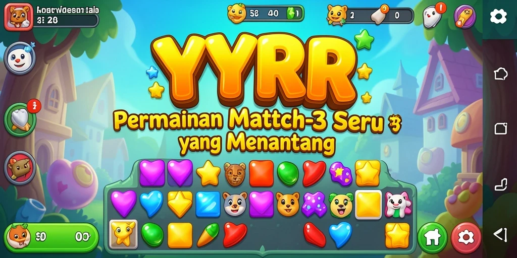 Tampilan screenshot gameplay YYRR yang seru dan penuh warna.